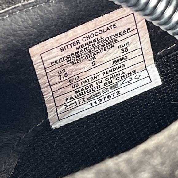 Merrell Women’s Luxe Wrap Bitter Brown Leather J68662 Clog Mules Size 7.5 - Picture 4 of 9